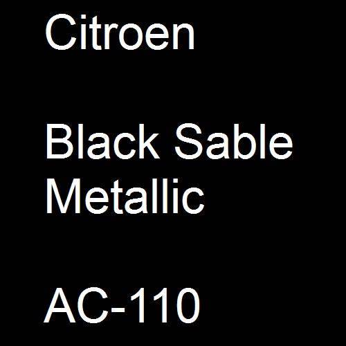 Citroen, Black Sable Metallic, AC-110.